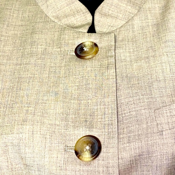 Isaac Mizrahi Tan Button Down Jacket Size 12 - Picture 5 of 16